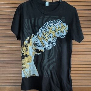 Kesha Roar shirt mens small glitter gold